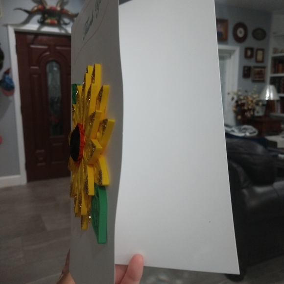 Handmade Quilled Thank You Card - Picture 5 of 5